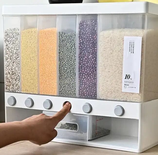 Distributeur De Céréales Mural – Étanche Et Anti-humidité Pour Aliments Secs