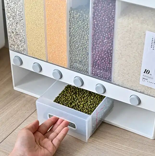 Distributeur De Céréales Mural – Étanche Et Anti-humidité Pour Aliments Secs