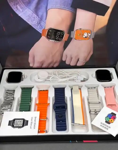 Smartwatch Dt900 Max 7 En 1 - Écran 49 Mm Full Touch + 8 Bracelets Interchangeables - Nouveau Modèle thumbnail 1