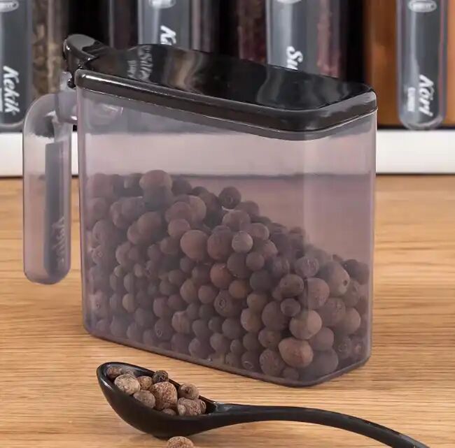 Étagère À Épices Murale 12 Pots Avec Cuillères – Support De Rangement Cuisine thumbnail 3