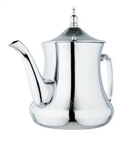 Théière Marocaine Moderne En Inox – 60 Oz – Élégante, Résistante Et Pratique
