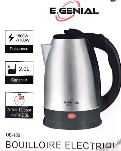 Bouilloire Électrique 2l En Acier Inoxydable – Chauffe-eau Rapide Et Sécurisé