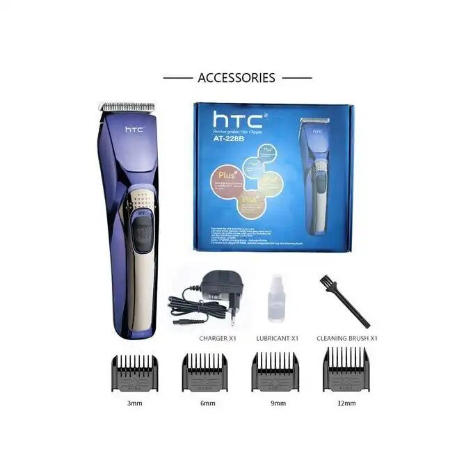 Tondeuse At-228b Rechargeable À Cheveux Pour Barbe Et Cheveux thumbnail 3