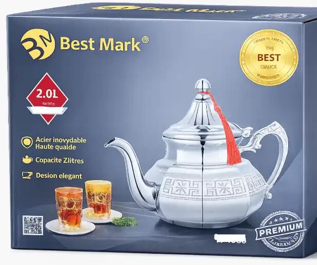 Théière Élégante En Inox 2l – Design Authentique Et Raffiné Pour Thé