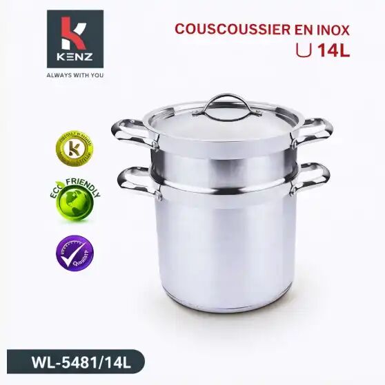 Couscoussier En Inox 14l – Cuisson Traditionnelle Et Familiale