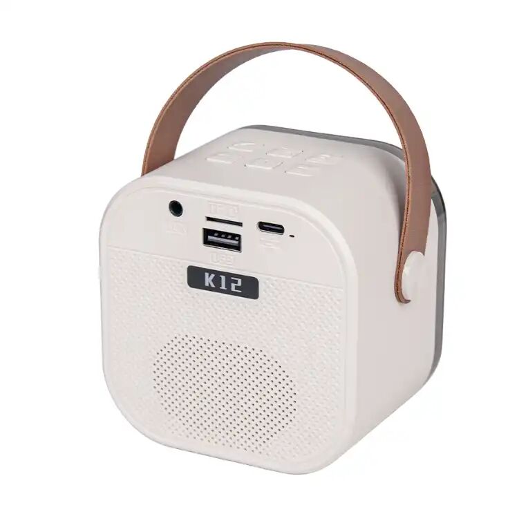 Enceinte Karaoké Mini Bluetooth Avec 2 Microphones – Voix Changeante & Lumières Led Hifi thumbnail 3