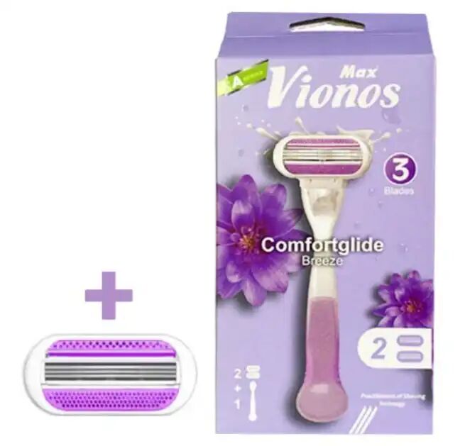 Rasoir Comfortglide Breeze – 3 Lames, 2 Cartouches