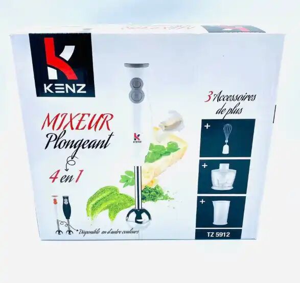 Mixeur Plongeant 4-en-1 – Modèle Tz 5912 – Multifonction