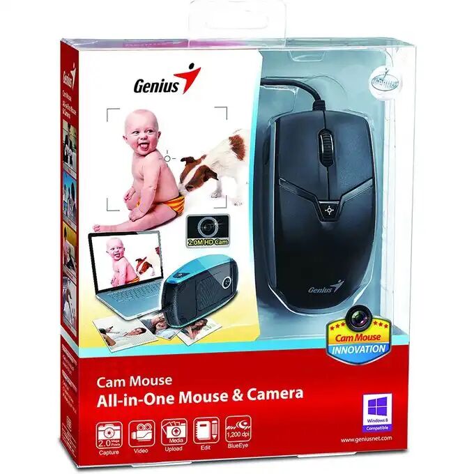 Cam Mouse-avec Intégré 2.0m 720p Hd Camera