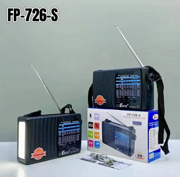 Haut-parleur Portable Fp-726-s – Radio Am/fm/sw, Bluetooth, Subwoofer Et Énergie Solaire thumbnail 3