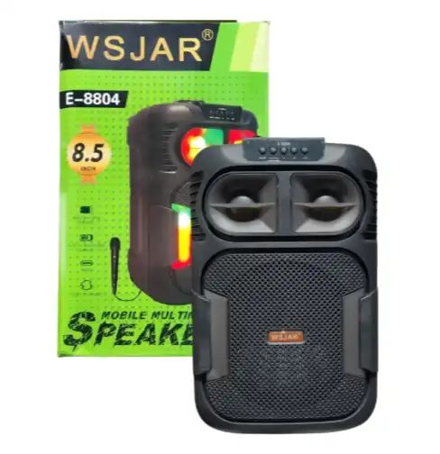 Wsjar P-8804 – Enceinte Multimédia Mobile Bluetooth Avec Radio Fm Et Batterie Rechargeable thumbnail 3
