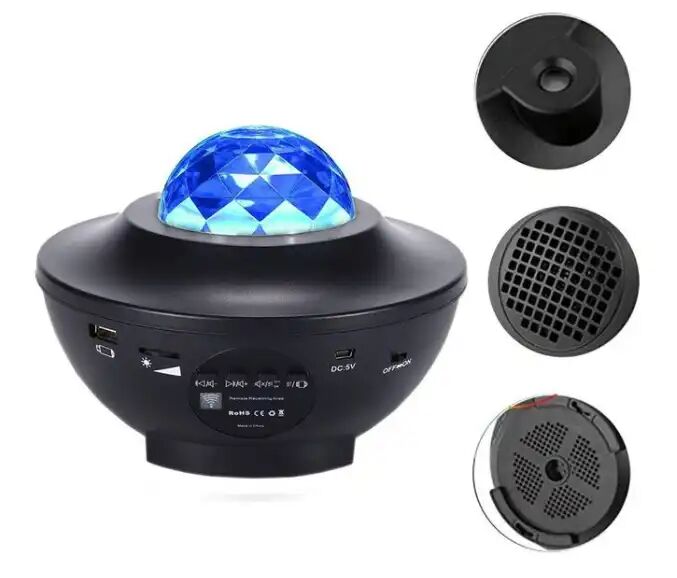Projecteur Galaxie Étoilée Avec Télécommande – Veilleuse Led Et Haut-parleur Bluetooth thumbnail 1
