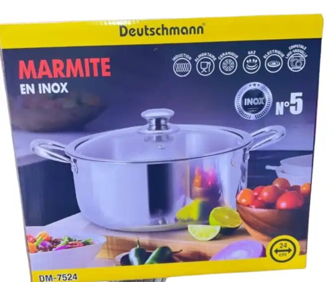 Marmite En Inox 24 Cm Deutschman – Résistante Tous Feux