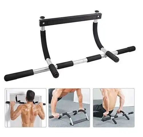 Barre De Traction Multi-fonction Multi-positions – Barre Fixe Pour Musculation À Domicile thumbnail 4