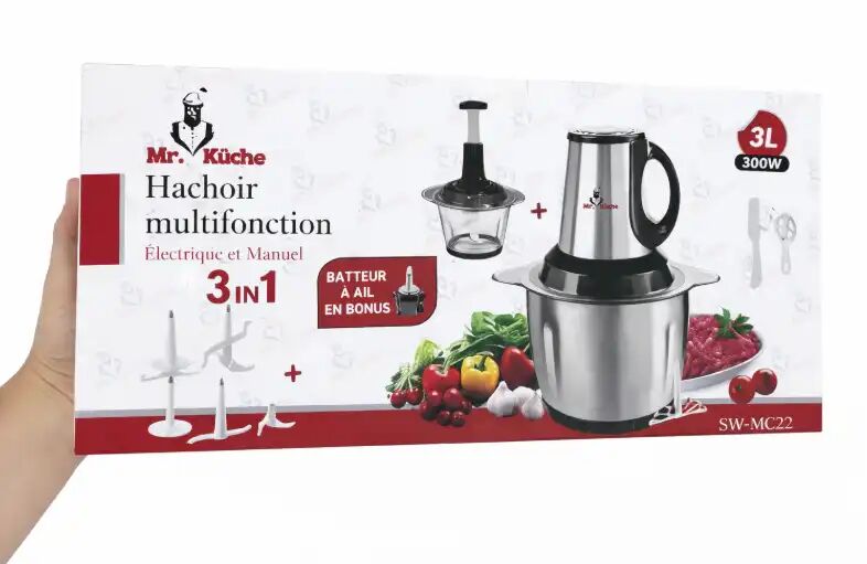 Hachoir Multifonction Électrique Et Manuel