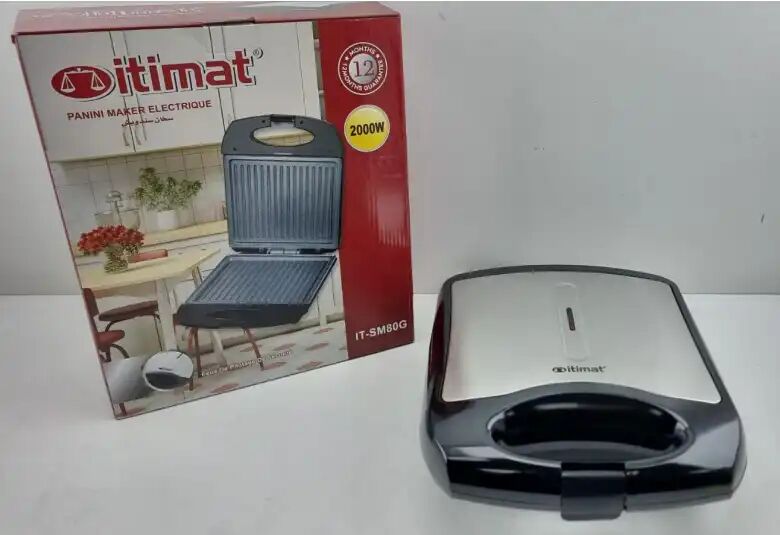 Presse Panini – Grill Sandwich Antiadhésif En Granite thumbnail 3