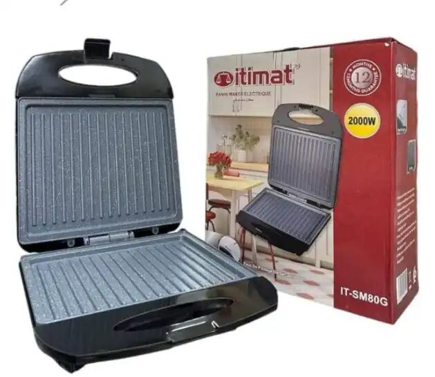 Presse Panini – Grill Sandwich Antiadhésif En Granite