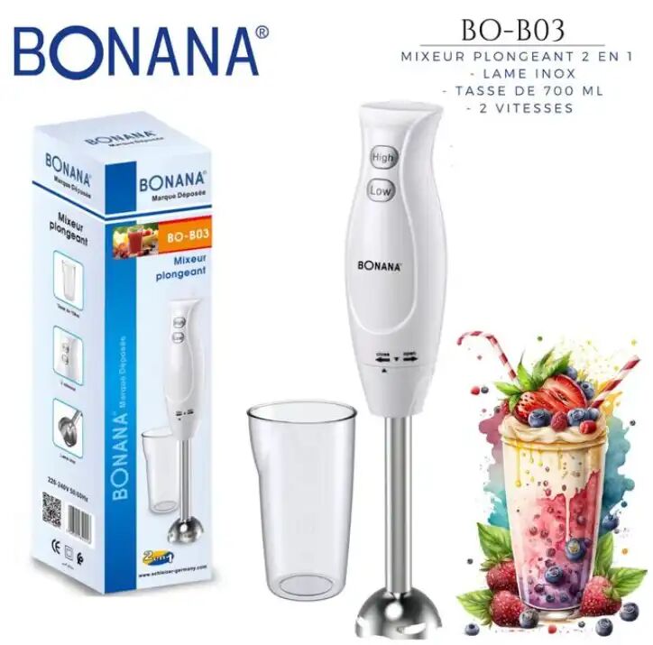 Mixeur Plongeant Bonana 2-en-1 Turbo