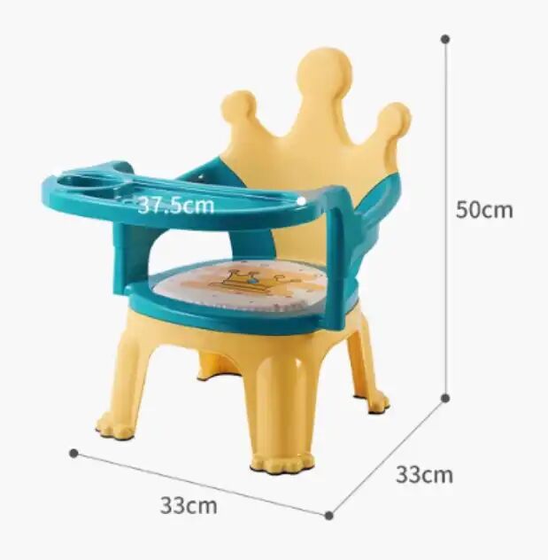 Chaise Bébé Multifonction Avec Plateau – Design Couronne thumbnail 4