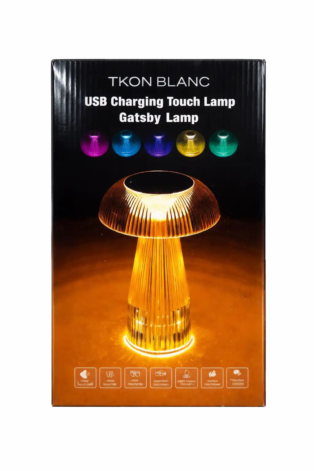 Lampe Gatsby Tactile Led Rechargeable Usb – Éclairage D’ambiance Élégant