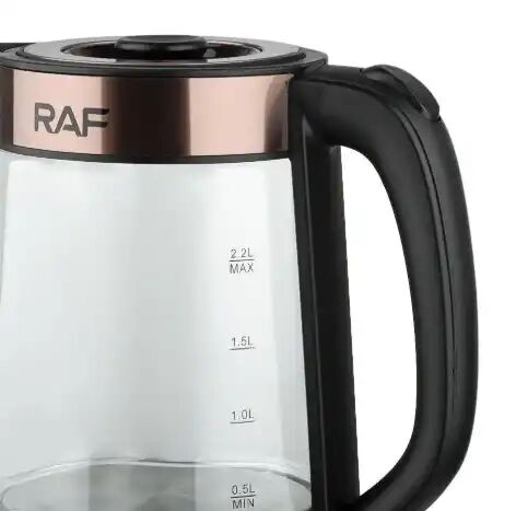Bouilloire Électrique Raf À Double Pot En Verre – Théière Électrique – (0.5l + 2.2l) thumbnail 3