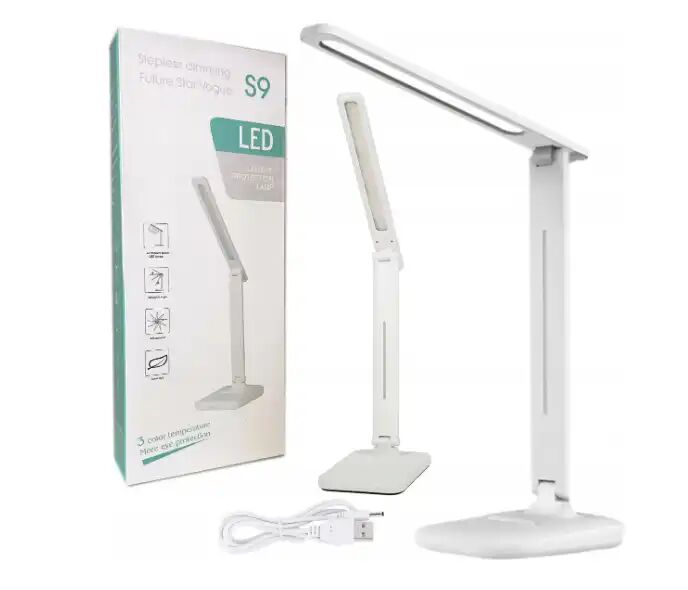 Lampe De Bureau Led Tactile 50 Cm – Panneau Lumineux Articulé Avec 3 Niveaux D’éclairage thumbnail 3