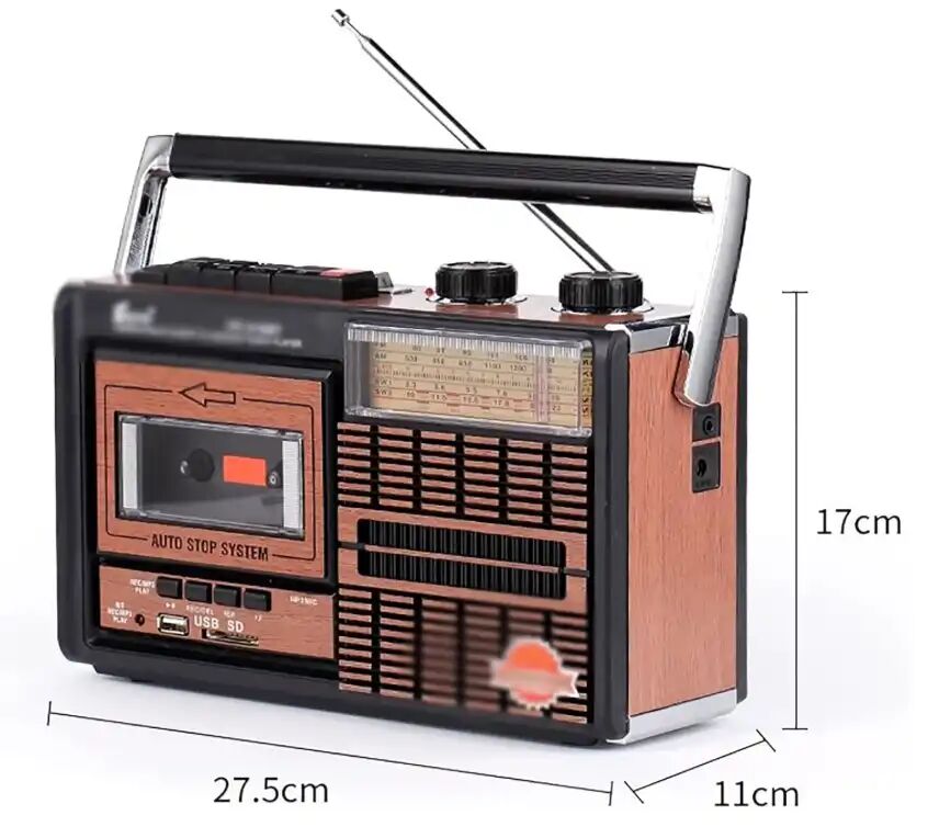 Radio Magnétophone Vintage – Bluetooth, Usb Et Fm thumbnail 4