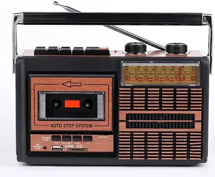 Radio Magnétophone Vintage – Bluetooth, Usb Et Fm