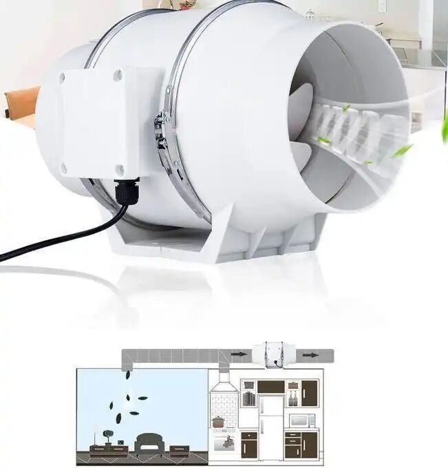 Extracteur D’air En Ligne Silencieux 