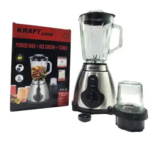 Blender Turbo + Ice Crush – Bol En Verre 1,5 L – Moteur 1500w Avec Moulin À Café Et Épices