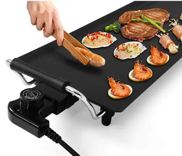 Plancha Électrique 90 × 23 Cm – Surface Antiadhésive – Gril Multifonction Pour Cuisine Maison