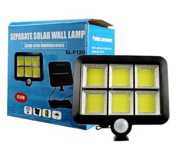 Lampe Led Solaire Extérieure Avec Capteur Pir Et Télécommande – Noir thumbnail 4