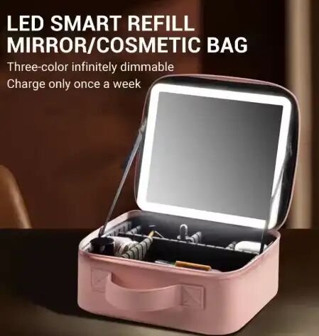 Trousse À Maquillage Intelligente Avec Miroir Led
