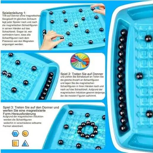 Échiquier Magnétique Compact – Jeu De Société Interactif Et Logique Pour Enfants Et Adultes thumbnail 4