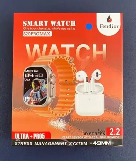 Nw Smart Watch S20 Pro Max – Montre Connectée Écran Tactile, Suivi Santé Et Appels Bluetooth thumbnail 4