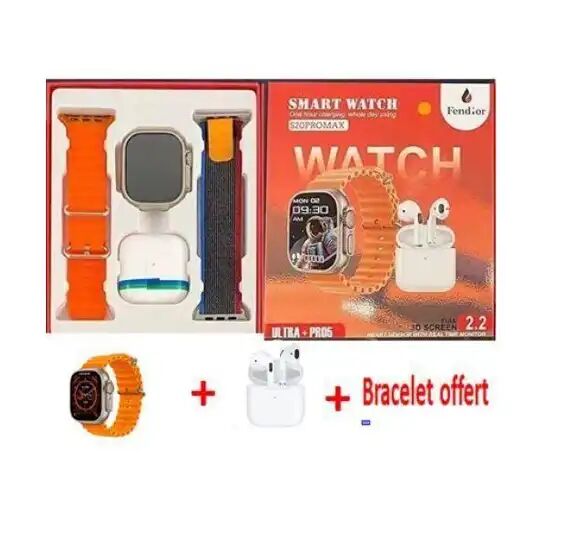 Nw Smart Watch S20 Pro Max – Montre Connectée Écran Tactile, Suivi Santé Et Appels Bluetooth thumbnail 2