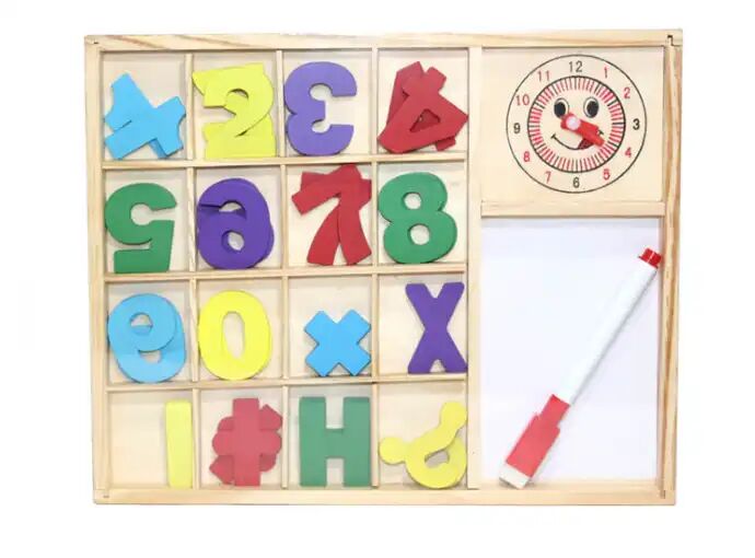 Jeu Éducatif En Bois Pour Enfants – Apprentissage Des Nombres, Calcul Et Bâtonnets De Comptage Avec Tableau Blanc