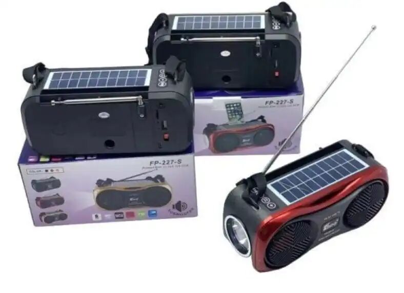 Haut-parleur Solaire Portable Epe Fp-227-s Avec Usb Et Lampe Torche – Enceinte Sans Fil
