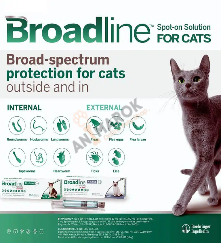 Vermifuge Et Antiparasitaire Pour Chat 2.5/7.5kg