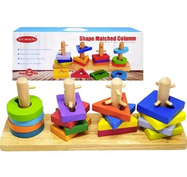 Planche Éducative En Bois Avec Piquets Spéciaux 30 Cm – Jeu Créatif Et Pédagogique Pour Enfants