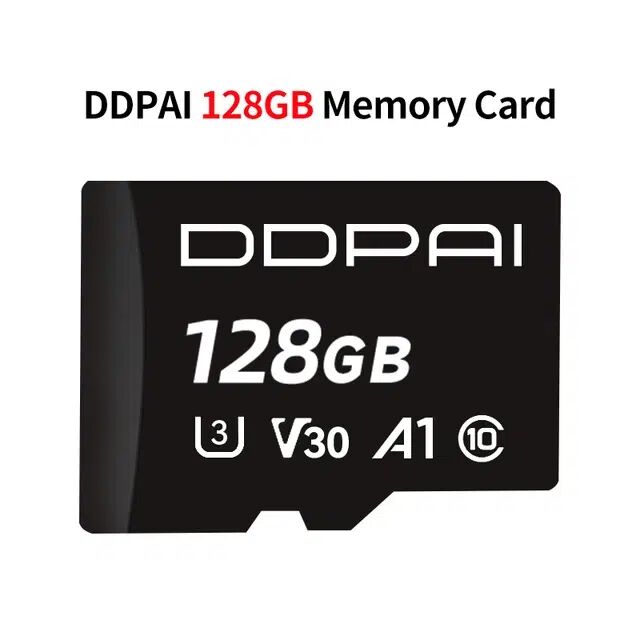 Ddpai Carte Mémoire Microsd 128go – Haute Vitesse U3 V30 A1 Pour Dashcam & 4k