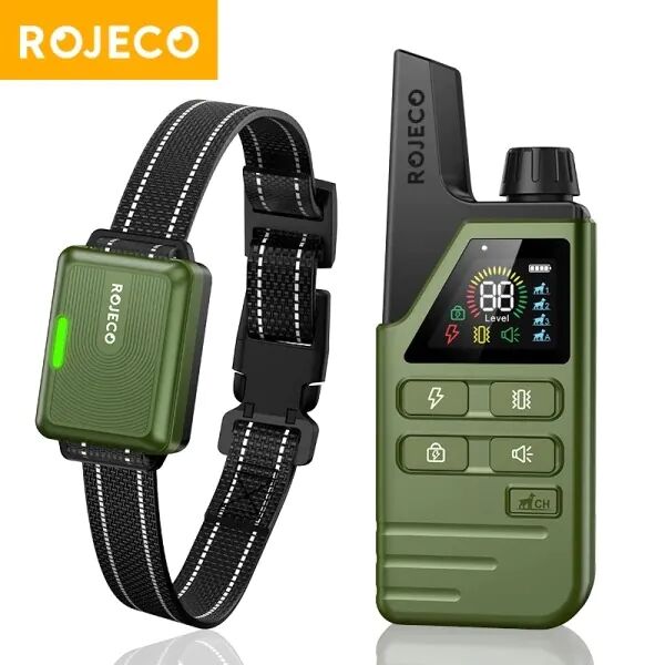 Collier De Dressage Rojeco 300m – Étanche Ipx7 & Rechargeable Pour Un Chien Bien Éduqué !