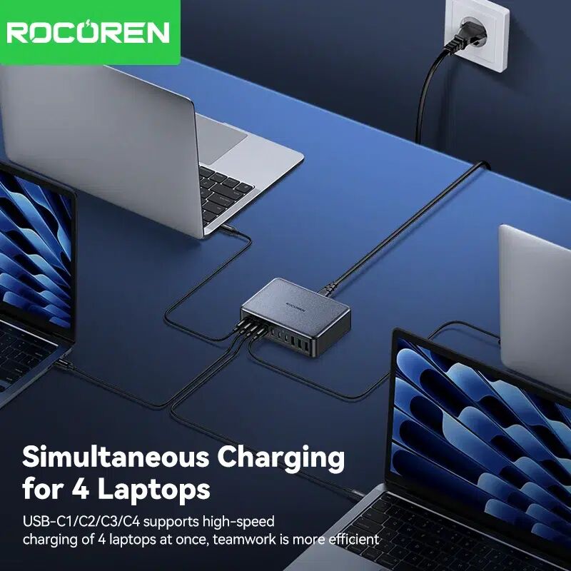 Rocoren Chargeur Rapide 400w – Station D’alimentation Usb-c Gan Portable thumbnail 3