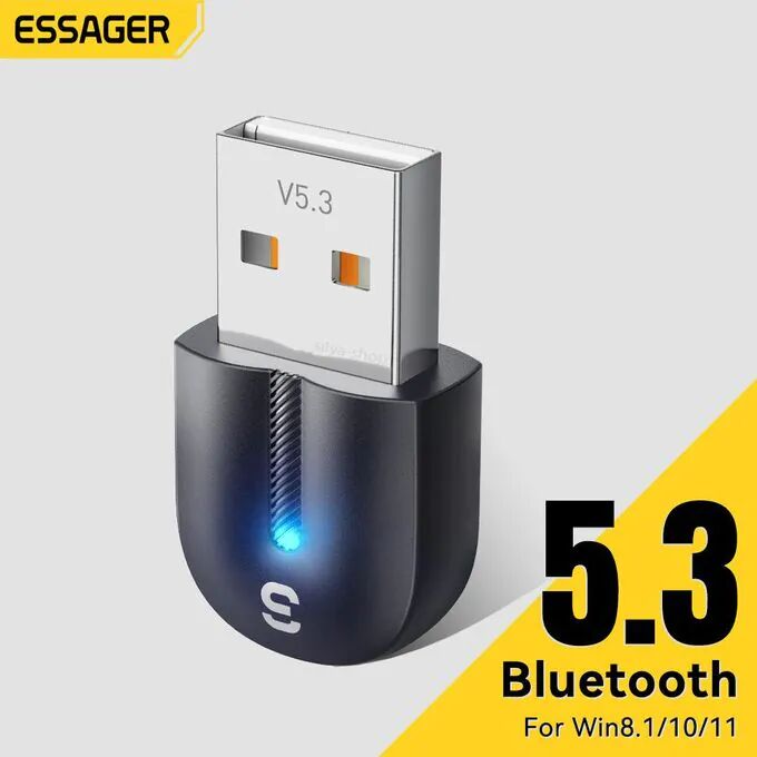 Essager Adaptateur Usb Bluetooth 5.3 – Connectivité Simplifiée Pour Tous Vos Appareils thumbnail 3