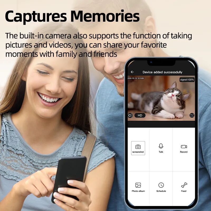 Mangeoire Automatique Pour Chat Rojeco 3l Avec Caméra – Contrôle À Distance Via App Mobile thumbnail 4