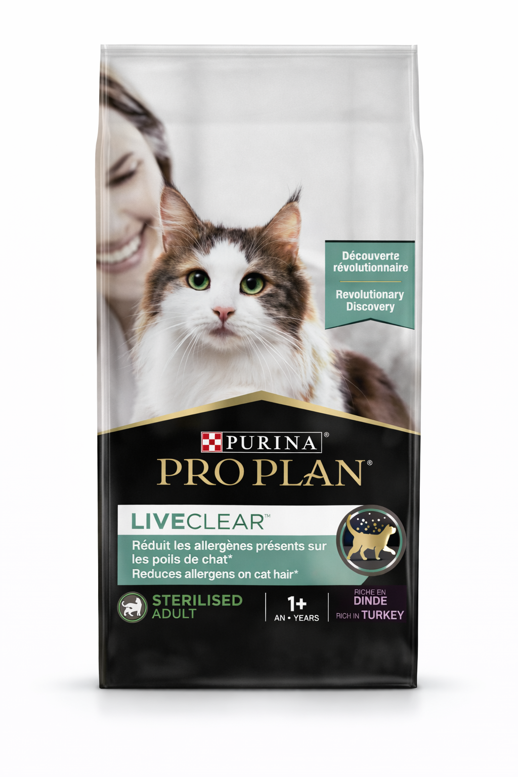 Pro Plan Liveclear Sterilised Adult Riche En Dinde 1.4 Kg