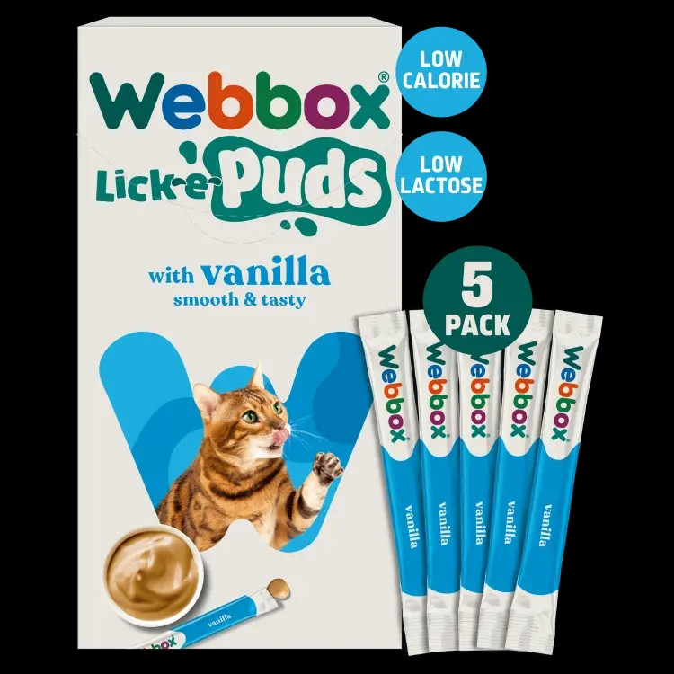 Lick-e-puds Gâteries Pour Chats - Vanille 5 X 15g