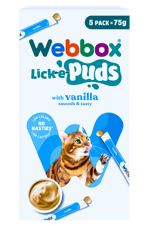 Lick-e-puds Gâteries Pour Chats - Vanille 5 X 15g