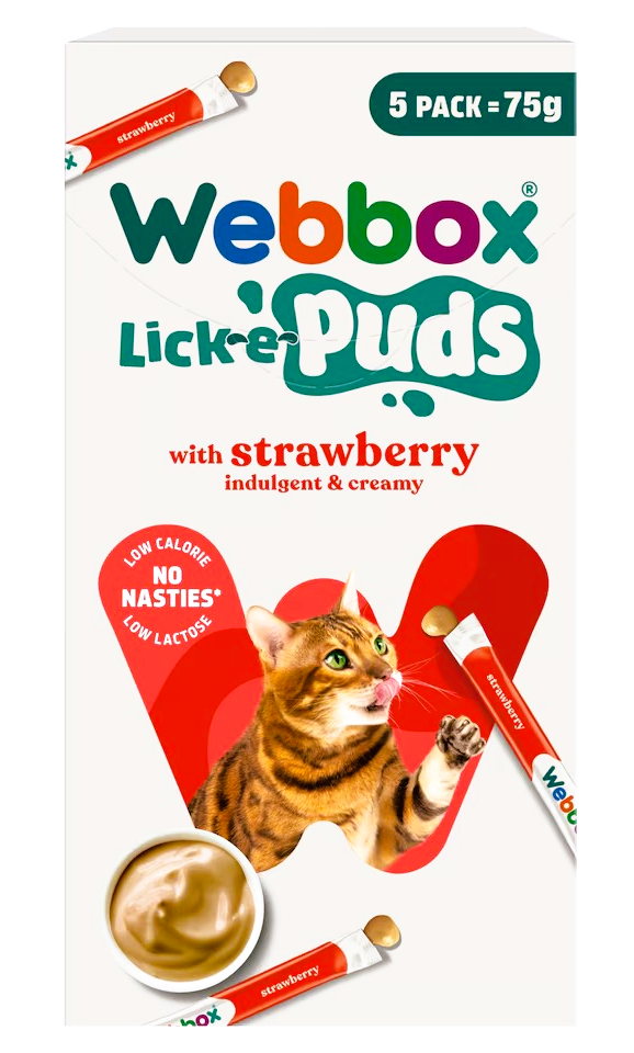 Friandises Chat Lick-e-puds – Fraise 5 Pack