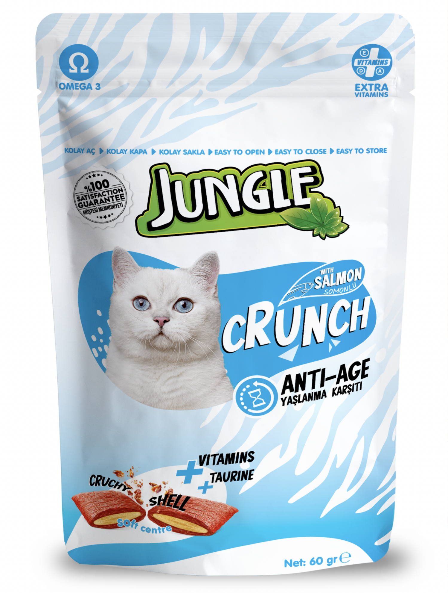 Jungle Crunch With Salmon Anti-age 60g